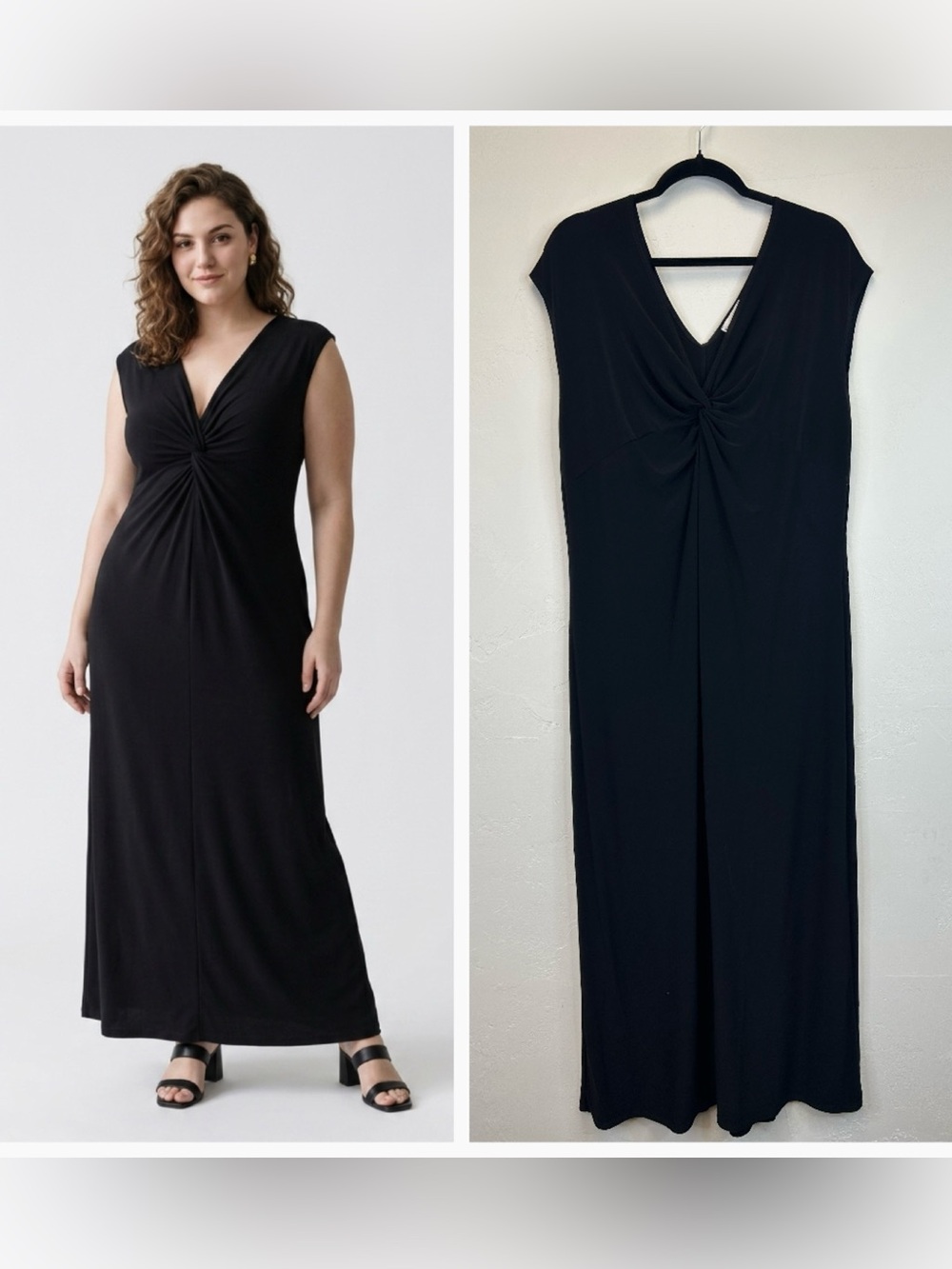 Goth Flowy Twist Front Sleeveless Dress Size 2X NWT Lightweight Plus Size Witchy